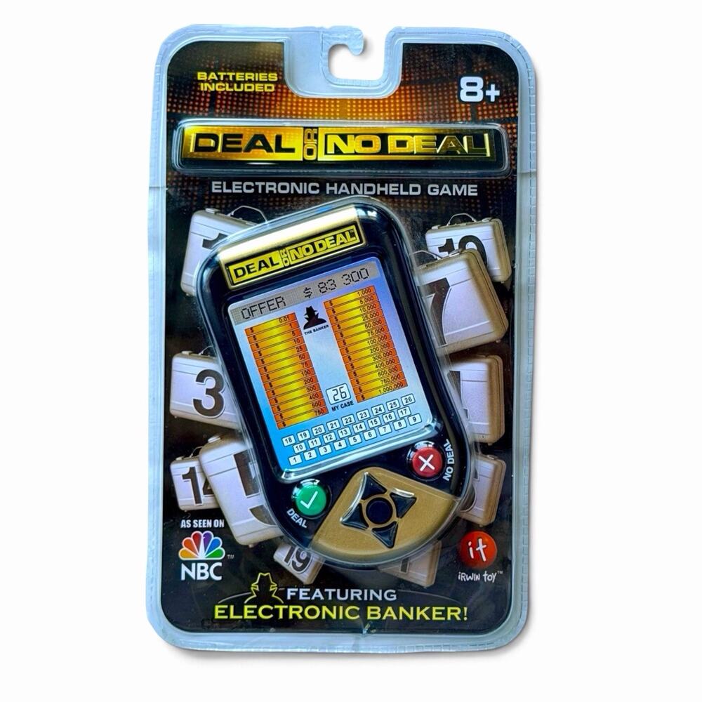 NEW Sealed Deal Or No Deal Electronic Handheld Game 2006 NBC Irwin Toy Vintage